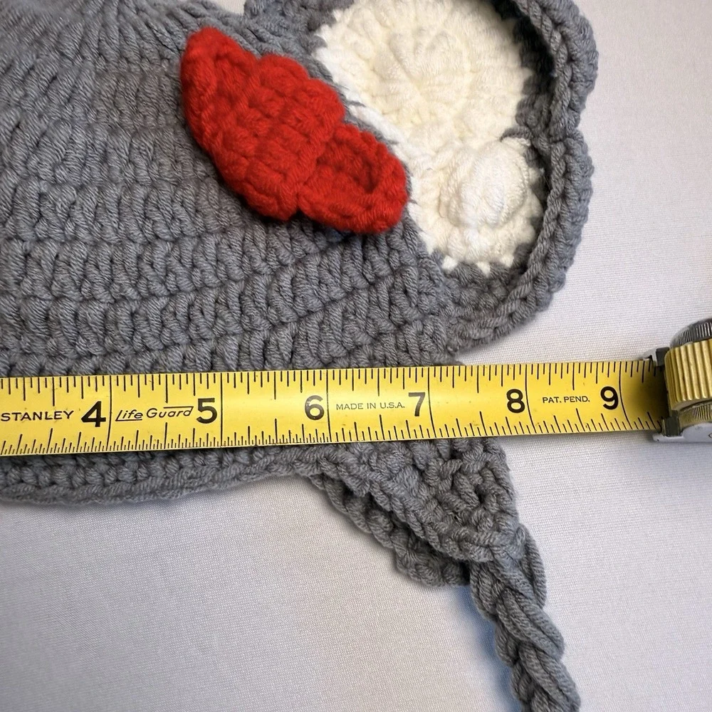 Crochet Baby Elephant Ear With Bow Crochet Hat